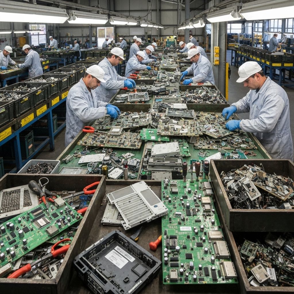 E-waste recycling facility in Bangalore